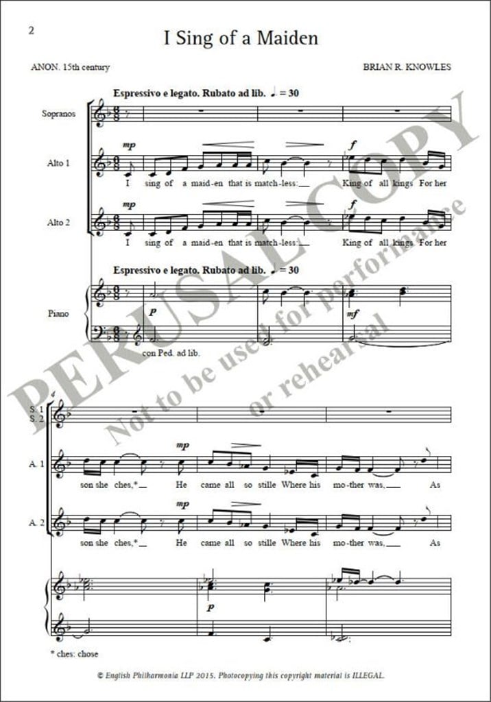 I Sing of a Maiden